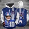 NFL New York Giants NY 3D All Over Print Zip up Hoodie Option 1