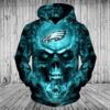 Nfl Philadelphia Eagles Neon Skull Men And Women 3D All Over Print Zip Up Hoodie Option NFL Philadelphia Eagles Neon Skull Men And Women 3D All Over Print Zip up Hoodie Option 1