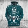 Nfl Philadelphia Eagles Venom We Are Eagles Men And Women 3D All Over Print Zip Up Hoodie Option NFL Philadelphia Eagles Venom We Are Eagles Men and Women 3D All Over Print Zip up Hoodie Option 1
