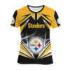 NFL Pittsburgh Steelers Lighting 3D Full Over Print Hoodie Zip Hoodie Sweater Tshirt 1 1