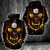 Nfl Pittsburgh Steelers Skull 3D All Over Print Zip Up Hoodie Option NFL Pittsburgh Steelers Skull 3D All Over Print Zip up Hoodie Option 1