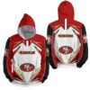 NFL San Francisco 49ers Lighting 3D Full Over Print Hoodie Zip Hoodie Sweater Tshirt 1