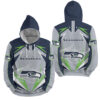 NFL Seattle Seahawks Lighting 3D Full Over Print Hoodie Zip Hoodie Sweater Tshirt 3 1