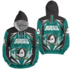 NHL Anaheim Mighty Ducks Lighting 3D Full Over Print Hoodie Zip Hoodie Sweater Tshirt 3 1