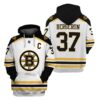 NHL Boston Bruins Patrice Bergeron 37 White For Fans 3D All Over Print Zip up Hoodie Option 1