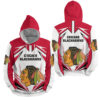 NHL Chicago Blackhawks Lighting 3D Full Over Print Hoodie Zip Hoodie Sweater Tshirt 3 1