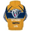 NHL Hockey Nashville Predators 3D All Over Print Zip up Hoodie Option 1