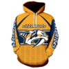 NHL Hockey Nashville Predators 3D All Over Printed Hoodie Zip Up Hoodie 1