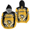 NHL Pittsburgh Penguins Lighting 3D Full Over Print Hoodie Zip Hoodie Sweater Tshirt 3 1