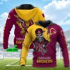 Nrl Brisbane Broncos Mascot Skull Custom Name 3D All Over Print Hoodie NRL Brisbane Broncos Mascot Skull Custom Name 3D All Over Print Hoodie 1