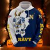 Navy Midshipmen Hoodie 3D Zip Hoodie Mascot Long Sleeve Gift for Fan Navy Midshipmen Hoodie 3D Zip Hoodie Mascot Long Sleeve Gift for Fan 0
