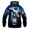 New England Patriots Hoodie 3D Halloween Horror Night Gift for Fans 0