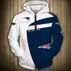 New England Patriots Hoodie 3D Zip Hoodie Pullover Gift for Fans New England Patriots Hoodie 3D Zip Hoodie Pullover Gift for Fans 0