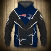 New England Patriots Hoodie Lightning Graphic Gifts for Fans 0