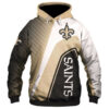 New Orleans Saints 3D Zip Hoodie Zip Hoodie Pullover Nfl 0