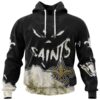 New Orleans Saints Hoodie 3D Devil Eyes Gift for Fans 0