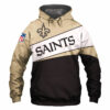 New Orleans Saints Hoodie 3D Zip Hoodie 0