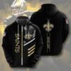 New Orleans Saints Hoodie 3D Zip Hoodie 3 Lines Graphic Gift for Fans New Orleans Saints Hoodie 3D Zip Hoodie 3 Lines Graphic Gift for Fans 0
