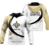 New Orleans Saints Hoodie Curve Graphic Gifts for Fans 0
