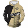 New Orleans Saints Hoodie Long Sleeve Zip Hoodie for Fan 0