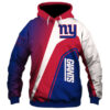 New York Giants 3D Zip Hoodie Zip Hoodie Pullover Nfl 0