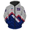 New York Giants Hoodie 3D Zip Hoodie Pullover Size S-5Xl New York Giants Hoodie 3D Zip Hoodie Pullover Size S5Xl 0