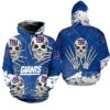 New York Giants Hoodie Skull for Halloween Graphic 0