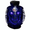 New York Islanders Halloween Hoodie 3D Skulls Pullover Nhl 0