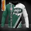 New York Jets 3D Football NFL Hoodie 0