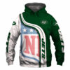 New York Jets 3D Hoodie Pullover Zip Hoodie Nfl for Fans 0