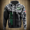 New York Jets Military Hoodie 3D Zip Hoodie 3D Zip Hoodie Long Sleeve New Season 0