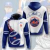 New York Mets Hoodie 3D Zip Hoodie Flame Balls Graphic Gifts for Fans 0