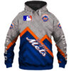 New York Mets Hoodie Hoodie 3D Baseball Zip Hoodie for Fans 0