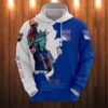 New York Rangers Hoodie 3D Zip Hoodie 3D Cartoon Graphic Zip Hoodie for Fan 0