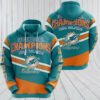 Nfl Champions Miami Dolphins 3D All Over Print Hoodie ZipUp Hoodie 0