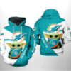 Nfl Miami Dolphins Hoodie Baby Yoda Team 3D Printed Nfl Miami Dolphins Hoodie Baby Yoda Team 3D Printed 0