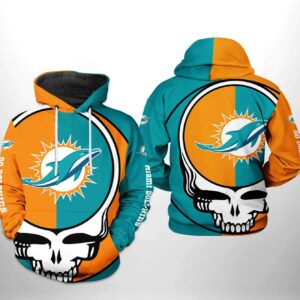 Nfl Miami Dolphins Hoodie Grateful Dead 3D Printed 0