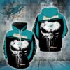 Nfl Miami Dolphins Hoodie Skull 3D Pullover Nfl Miami Dolphins Hoodie Skull 3D Pullover 0