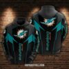 Nfl Miami Dolphins Hoodie Stripe Pattern Limited Edition All Over Print 0