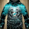 Nfl Miami Dolphins Hoodies Skull 3D Halloween 0
