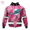 Nfl Miami Dolphins I Pink I Can In October We Wear Pink Breast Cancer Hoodie 3D 0