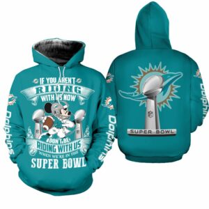Nfl Miami Dolphins Mickey Mouse Hoodie Limited Edition All Over Print 0