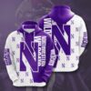Northwestern Wildcats Custom Hoodie 3D Northwestern Wildcats Custom Hoodie 3D 0