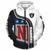 Oakland Raiders 3D Hoodie Pullover Zip Hoodie Nfl for Fans 0