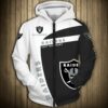 Oakland Raiders Hoodie 3D Zip Hoodie Pullover Gift for Fans Oakland Raiders Hoodie 3D Zip Hoodie Pullover Gift for Fans 0