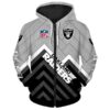 Oakland Raiders Hoodie 3D Zip Hoodie Pullover Size S-5Xl Oakland Raiders Hoodie 3D Zip Hoodie Pullover Size S5Xl 0