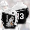 Oakland Raiders Hunter Renfrow Unisex 3D All Over Print Zip up HoodieNFL Zip Up Hoodie 1