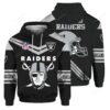 Official Oakland Raiders Nfl 3D All Over Print Zip Up Hoodie Option Official Oakland Raiders NFL 3D All Over Print Zip up Hoodie Option 1