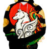 Okami Illustration Hoodie 3D Okami Illustration Hoodie 3D 0