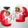 Ottawa Senators 3D Hoodie Zip Hoodie NHL 3D All Over Print Hoodie Zip Hoodie 1